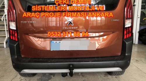 RIFTER PEUGEOT ÇEKİ DEMİRİ TAKMA MONTAJI VE ARAÇ PROJE ANKARA USTA MÜHENDİSLİK 05323118894