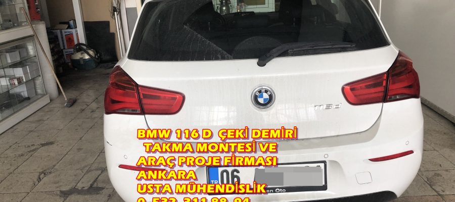 BMW 116 ÇEKİ DEMİRİ TAKMA MONTAJI VE ARAÇ PROJE ANKARA USTA MÜHENDİSLİK