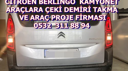 CITROEN BERLİNGO KAMYONET ÇEKİ DEMİR BAGLAMA MONTAJI VE ARAÇ PROJE FİRMASI ANKARA USTA MÜHENDİSLİK 05323118894
