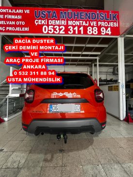 DACIA DUSTER çeki demiri, demiri montajı, çeki demiri projesi. çeki demiri ankara usta mühendislik ankara da 05323118894