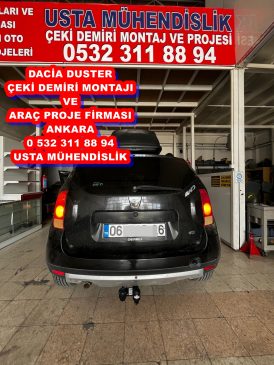 DACIA DUSTER çeki demiri, demiri montajı, çeki demiri projesi. çeki demiri ankara usta mühendislik ankara da 05323118894