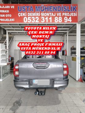 Toyota hılux KAMYONET Çeki Demiri takma Montajı ve araç proje firması ankara Usta mühendislik ANKARA DA 05323118894