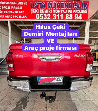 toyota hılux Çeki Demiri takma Montajı ve araç proje firması ankara usta mühendislik