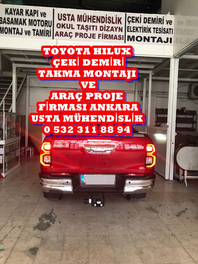 TOYOTA HILUX KAMYONET ÇEKİ DEMİRİ TAKMA SİNYAL PİRİZ SİSTEMİ…TOYOTA-HILUX-KAMYONET-CEKI-DEMIRI-TAKMA-SIGNAL-PIRIZ-SISTEMI-BAGLAMA-MONTAJI-VE-ARAC-PROJE-FİRMASI-ANKARA USTA MÜHENDİSLİK 05323118894