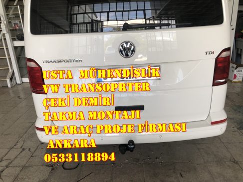 volswagen transporter Çeki demiri takma montajı ve araç proje firması USTA mühendislik ANKARA DA 05323118894