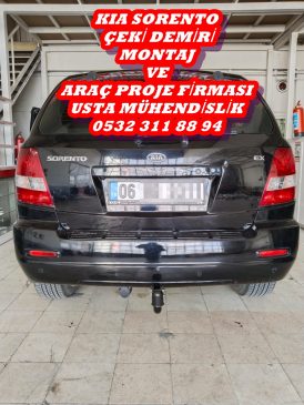 kıa sorento çeki demiri, demiri montajı, çeki demiri projesi. çeki demiri ankara usta mühendislik ankara da